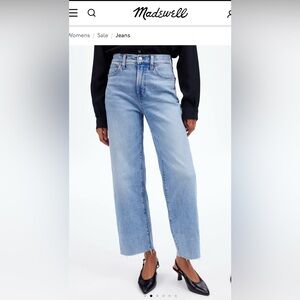 The Petite Perfect Vintage Wide-Leg Crop Jean size 27P Altoona Wash